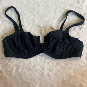 Aerie black underwire bikini top